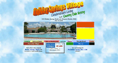 Desktop Screenshot of holidaysprings.net