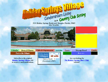 Tablet Screenshot of holidaysprings.net